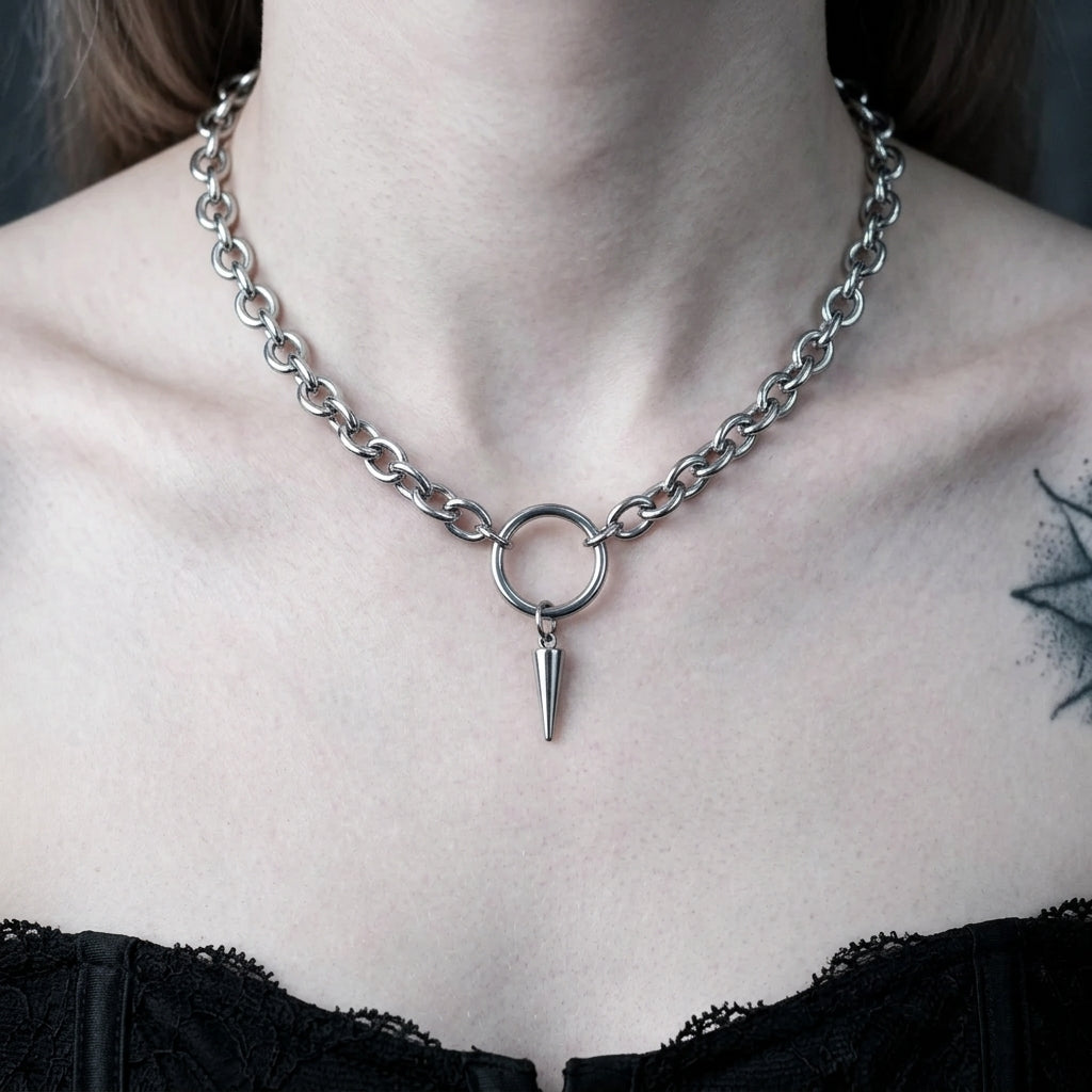 Gothic Spike Chain Necklace