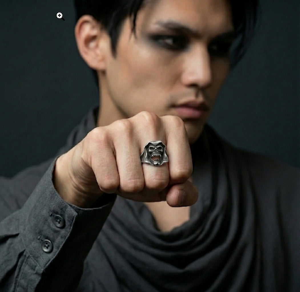 Screaming Skull Ring