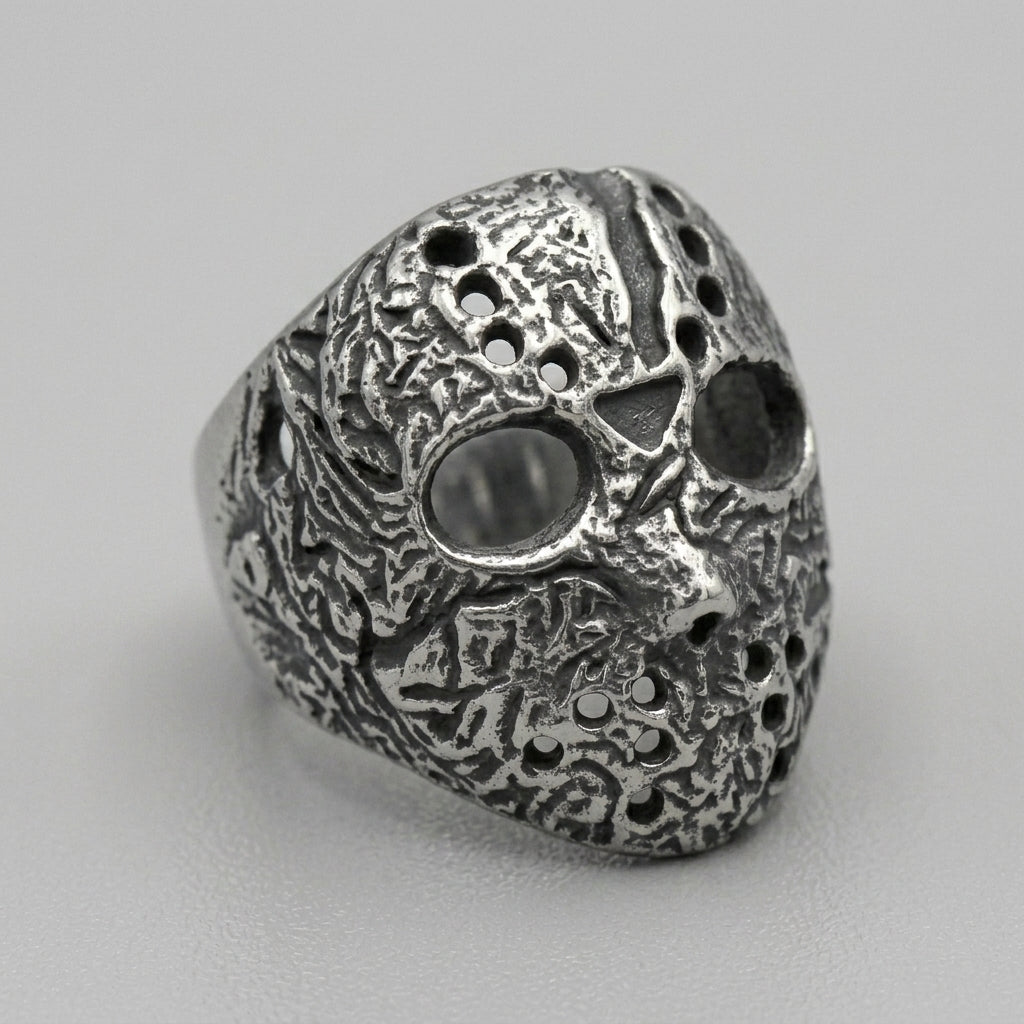 Gothic Jason Voorhees Mask Ring