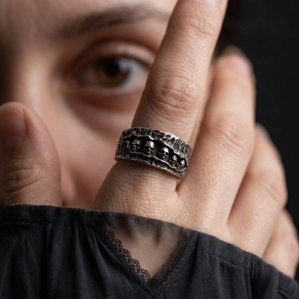 Skull Catacomb Band Ring