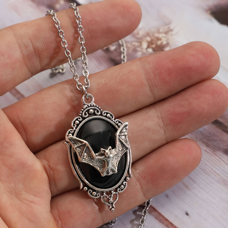 Vintage Gothic Bat Pendant Necklace