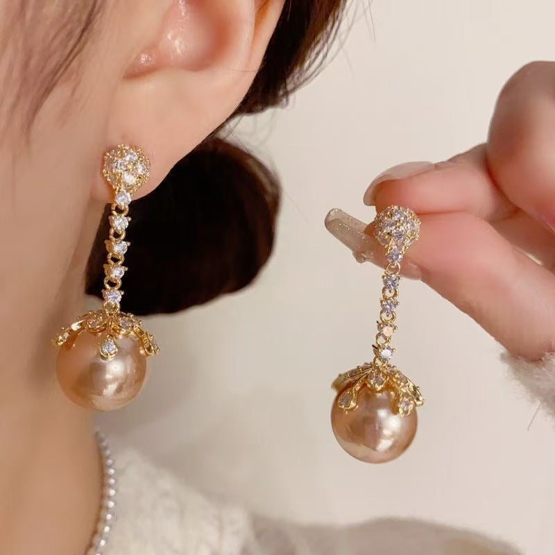 Delicate Artisan Pearl Earring