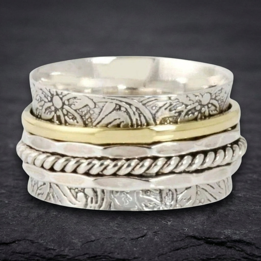 Antique Meditation Spinner Ring 03370856