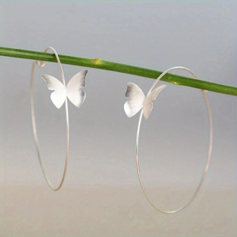 Bohemian Butterfly Hoop Earrings 69315542 01 (1)