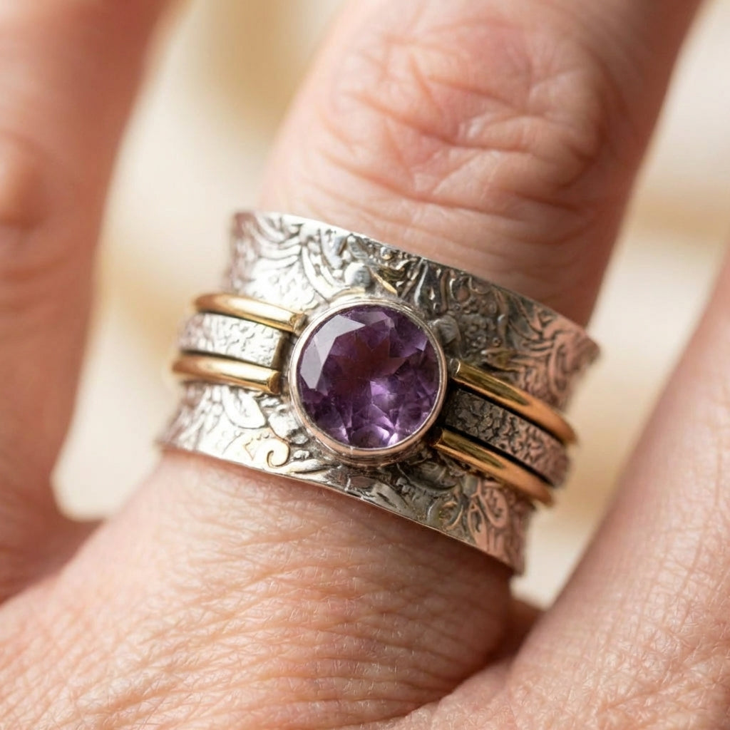 Bohemian Crystal Meditation Ring