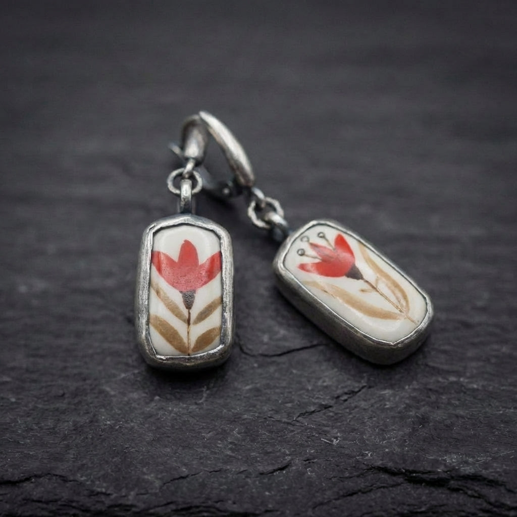 Bohemian Floral Drop Earrings 25952798