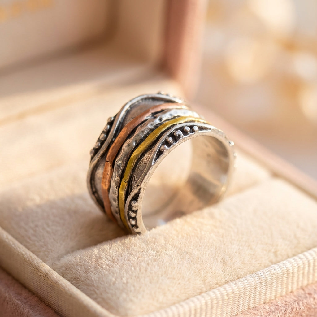 Bohemian Layered Metal Ring