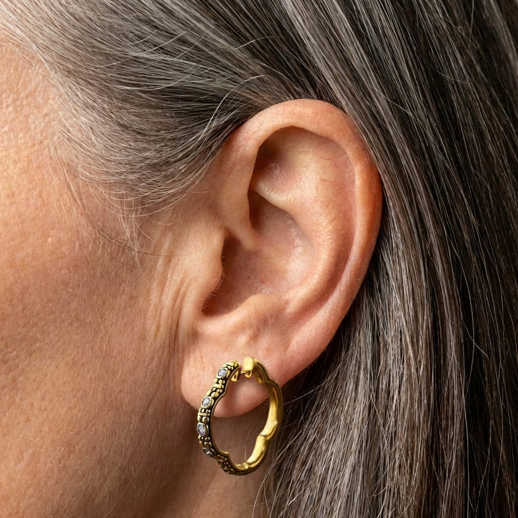 Boho Golden Hoop Earrings