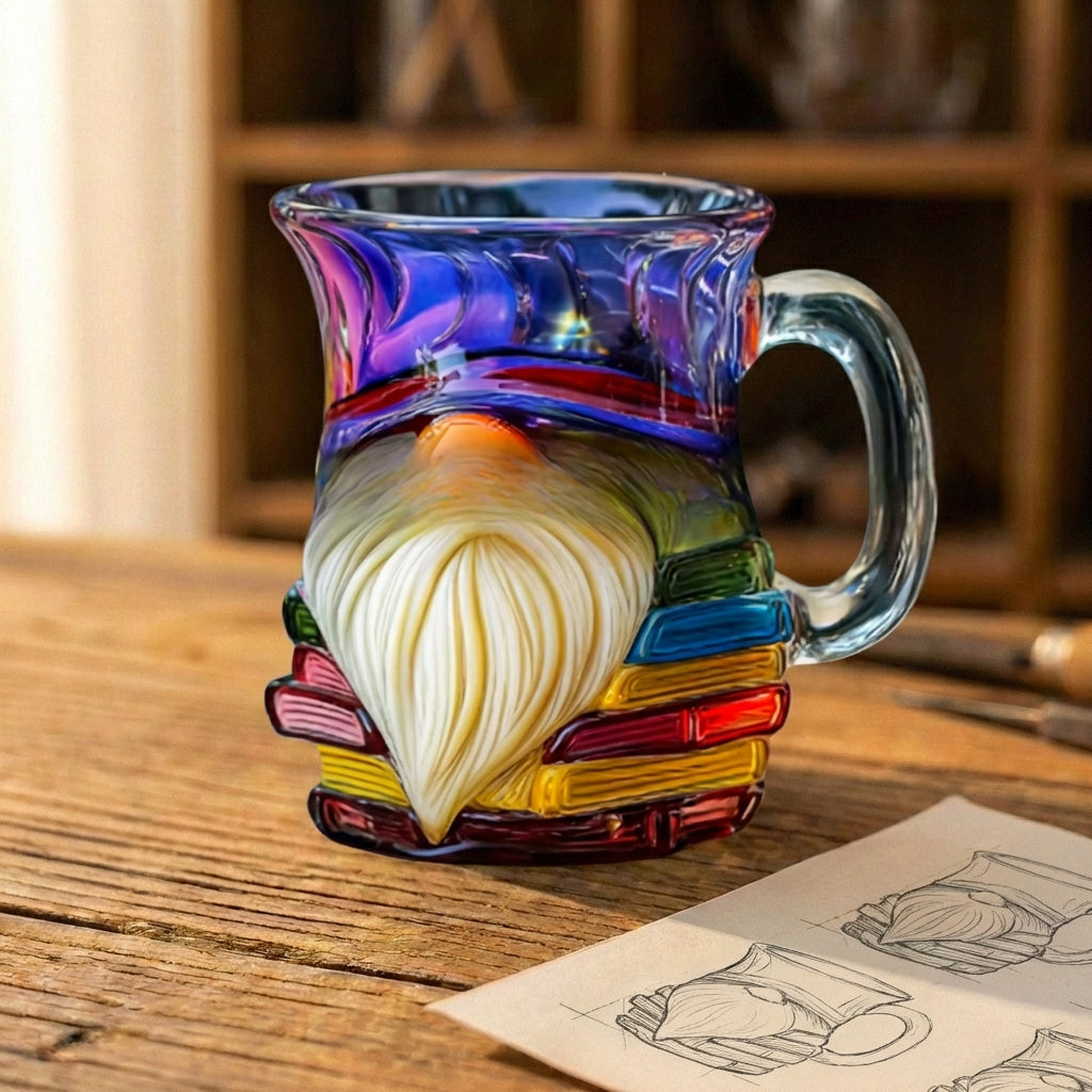 Book Lover Iridescent Glass Mug