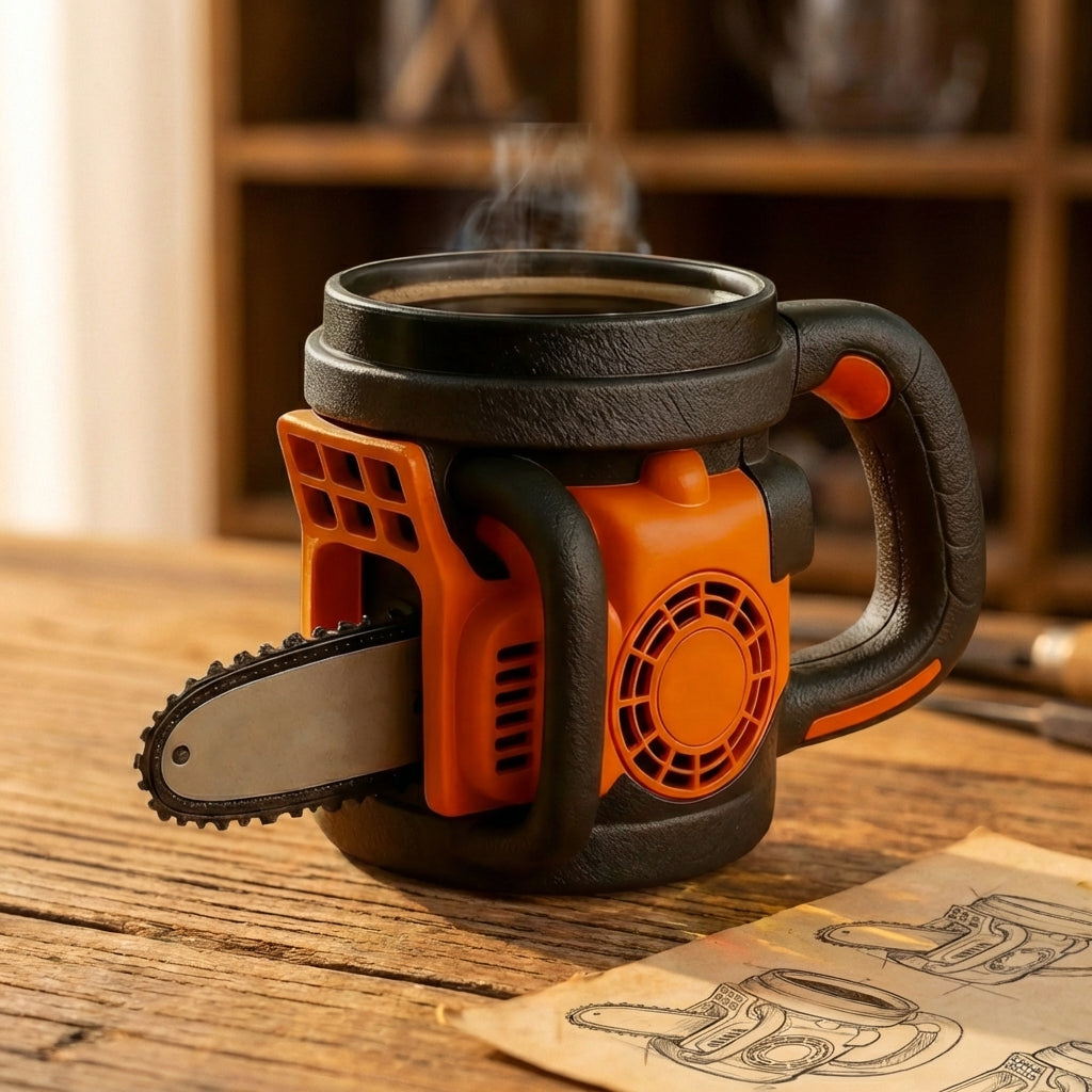 Chainsaw Handle Coffee Mug