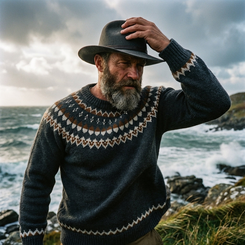 Charcoal Icelandic Lopapeysa Crewneck