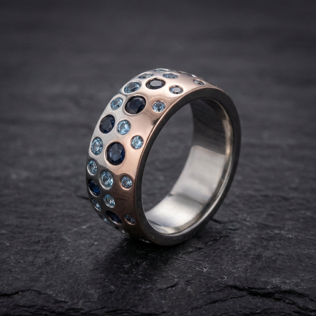 Classic Blue Zirconia Ring 75755669