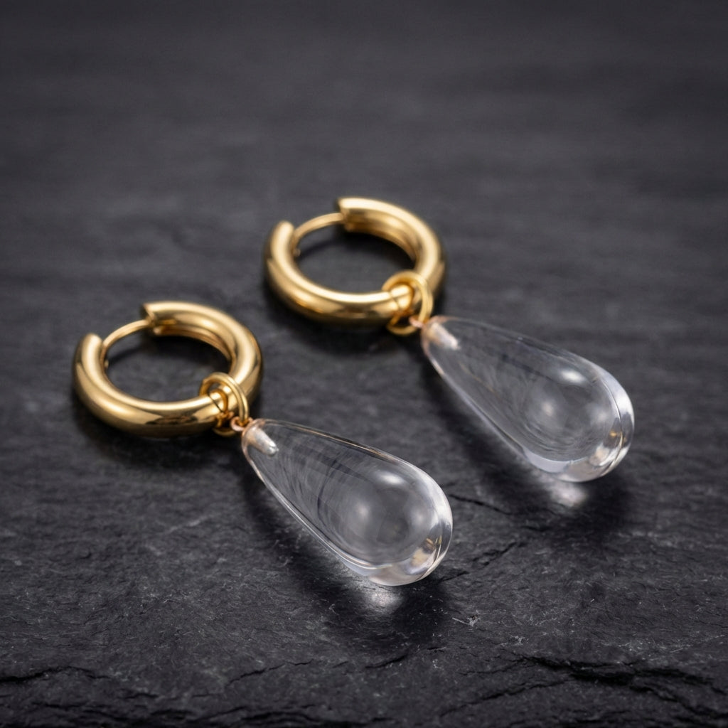 Classic Gold Waterdrop Earrings 46919295