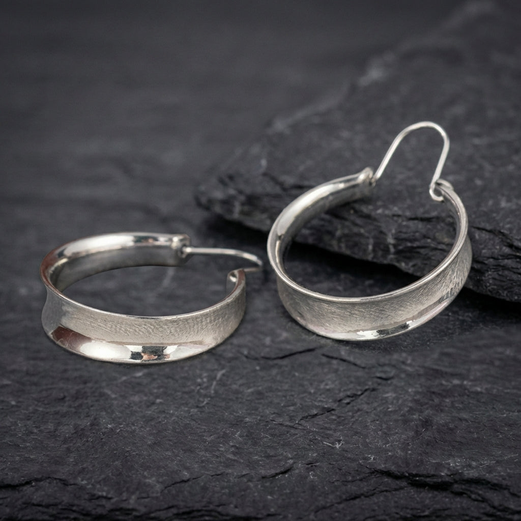 Classic Silver Hoop Earrings 81318206