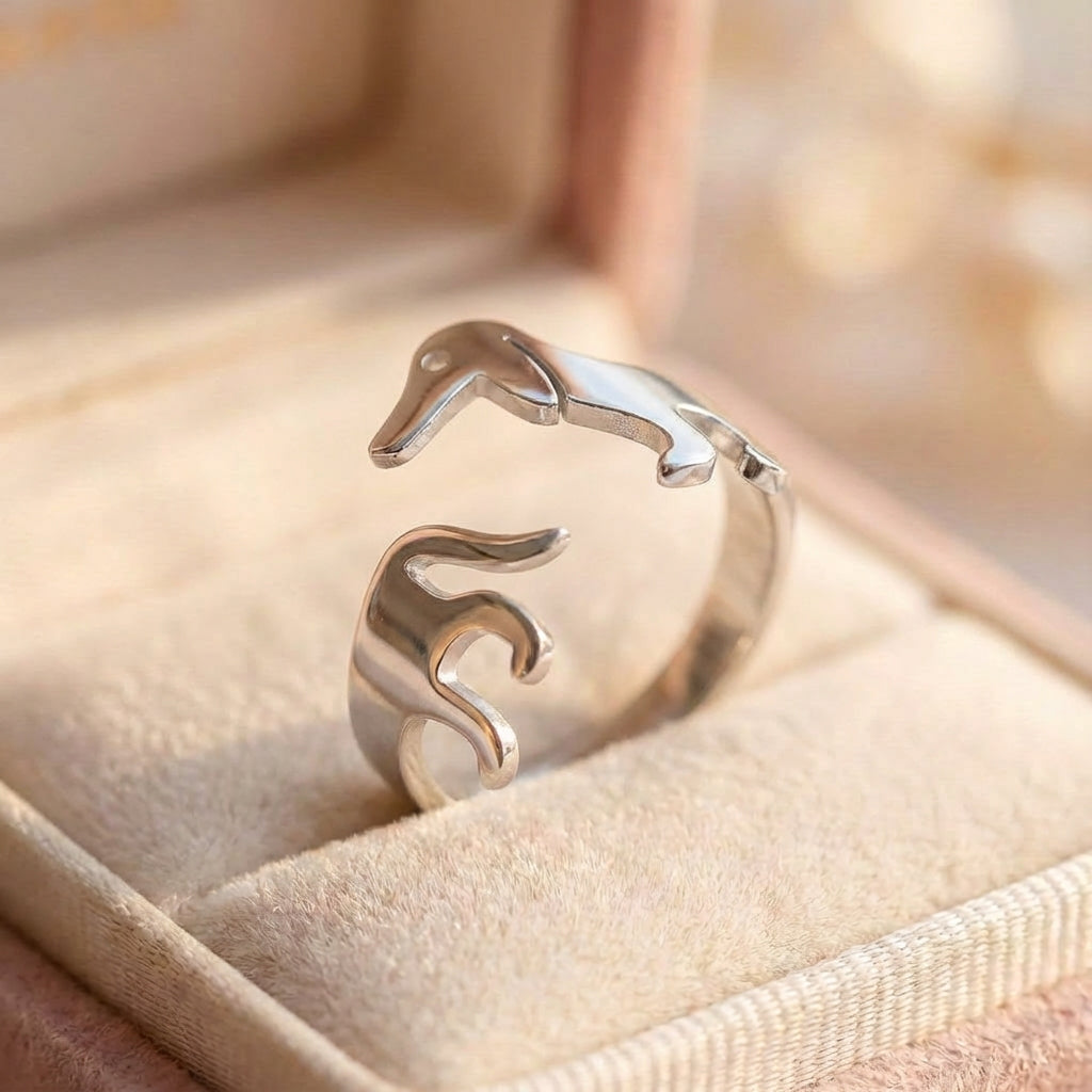 Cute Dachshund Dog Ring