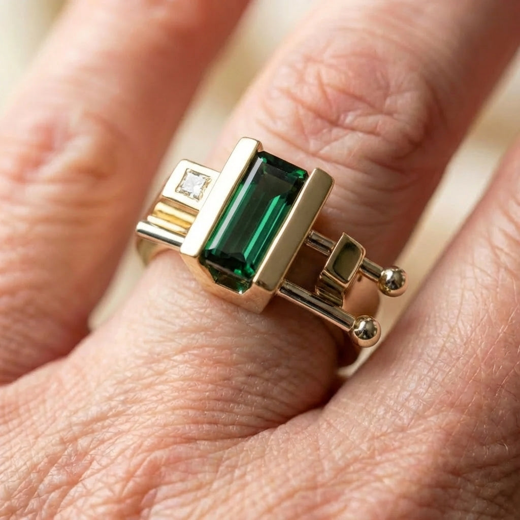 Delicate Artisan Gold Ring