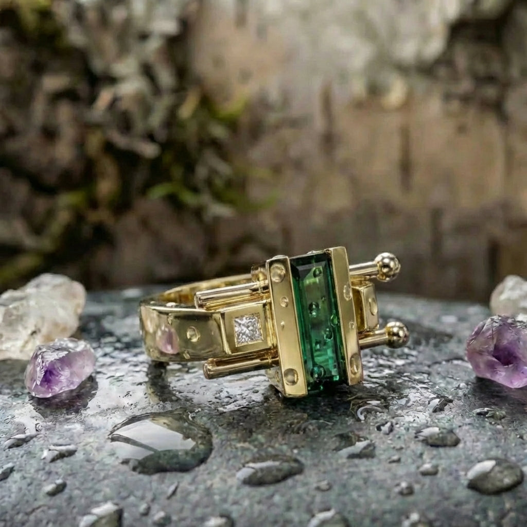 Delicate Artisan Gold Ring