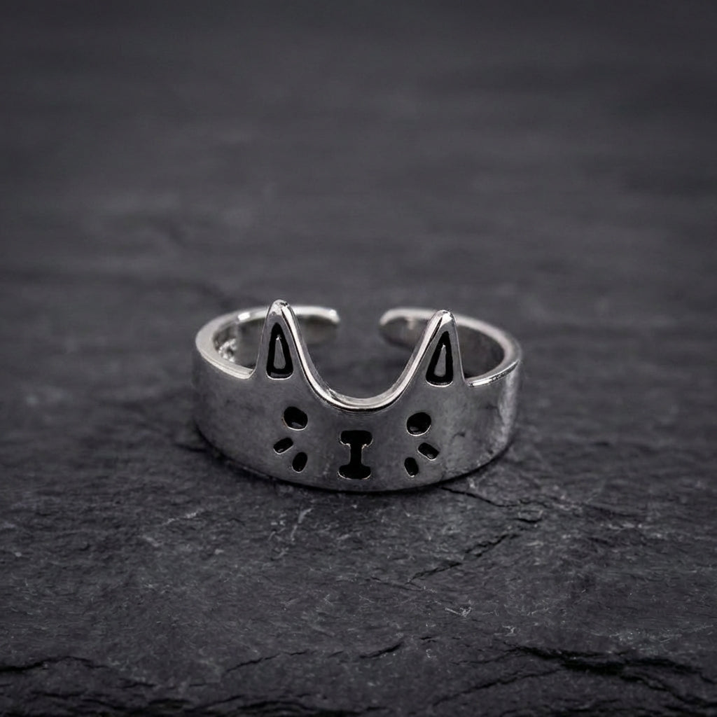 Elegant Cat Face Ring 71150803