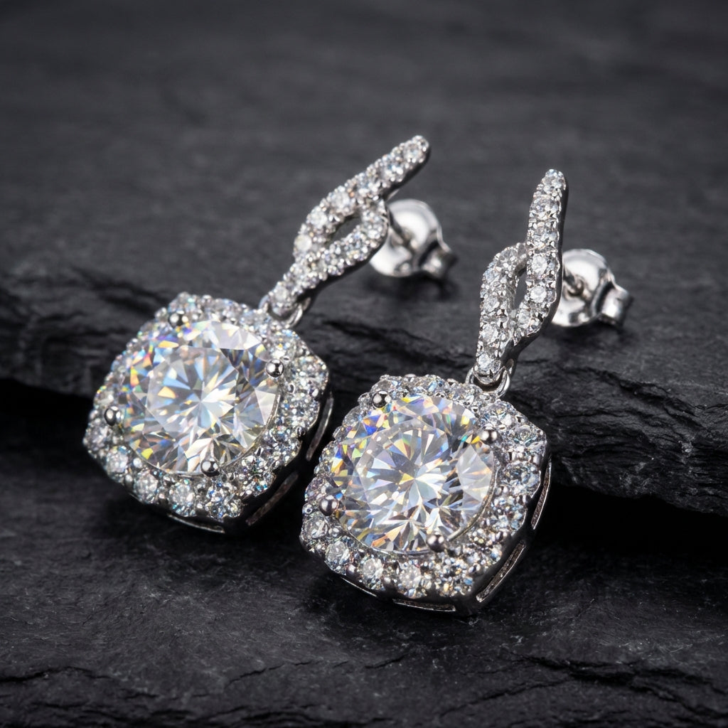 Elegant Crystal Dangle Earrings 78118992
