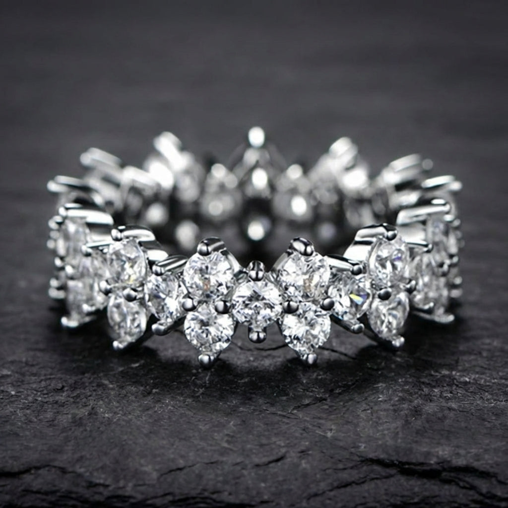 Elegant Crystal Promise Ring 53615545