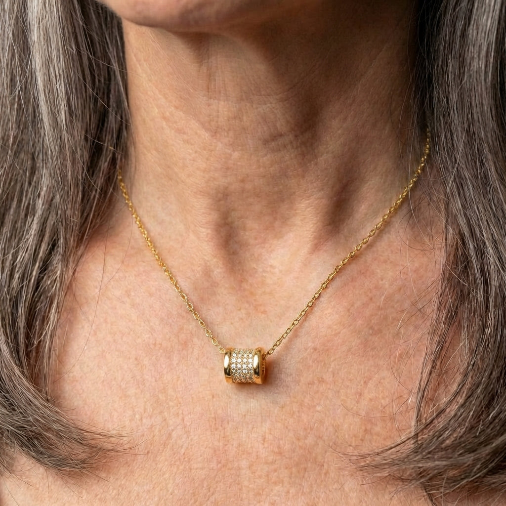 Elegant Drop Gold Necklace