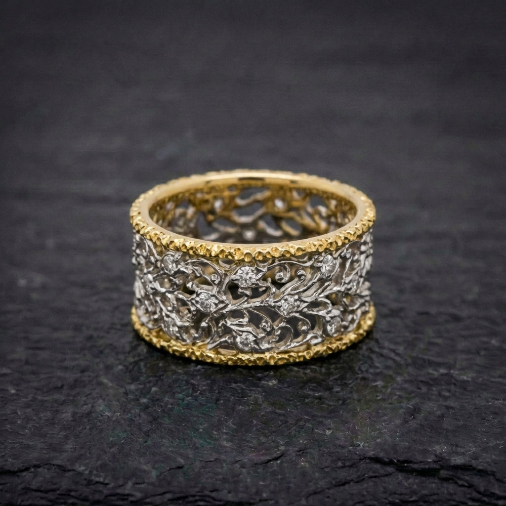 Elegant Dualtone Grace Ring
