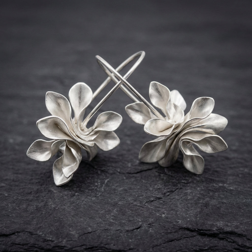 Elegant Floral Drop Earrings 50758224