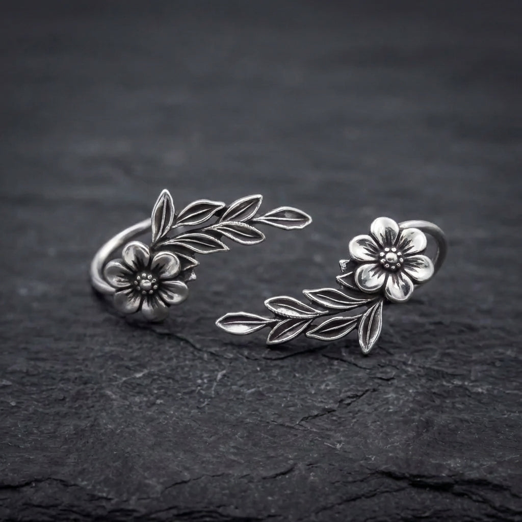 Elegant Floral Leaf Cascade