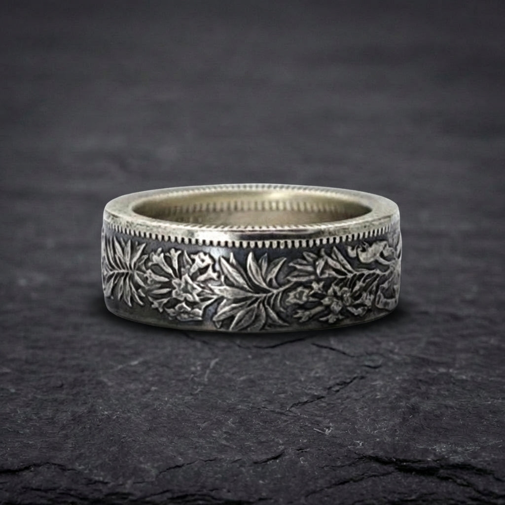 Elegant Flower Silver Ring 96812084