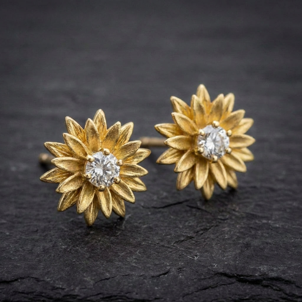 Elegant Flower Stud Earrings 90241158