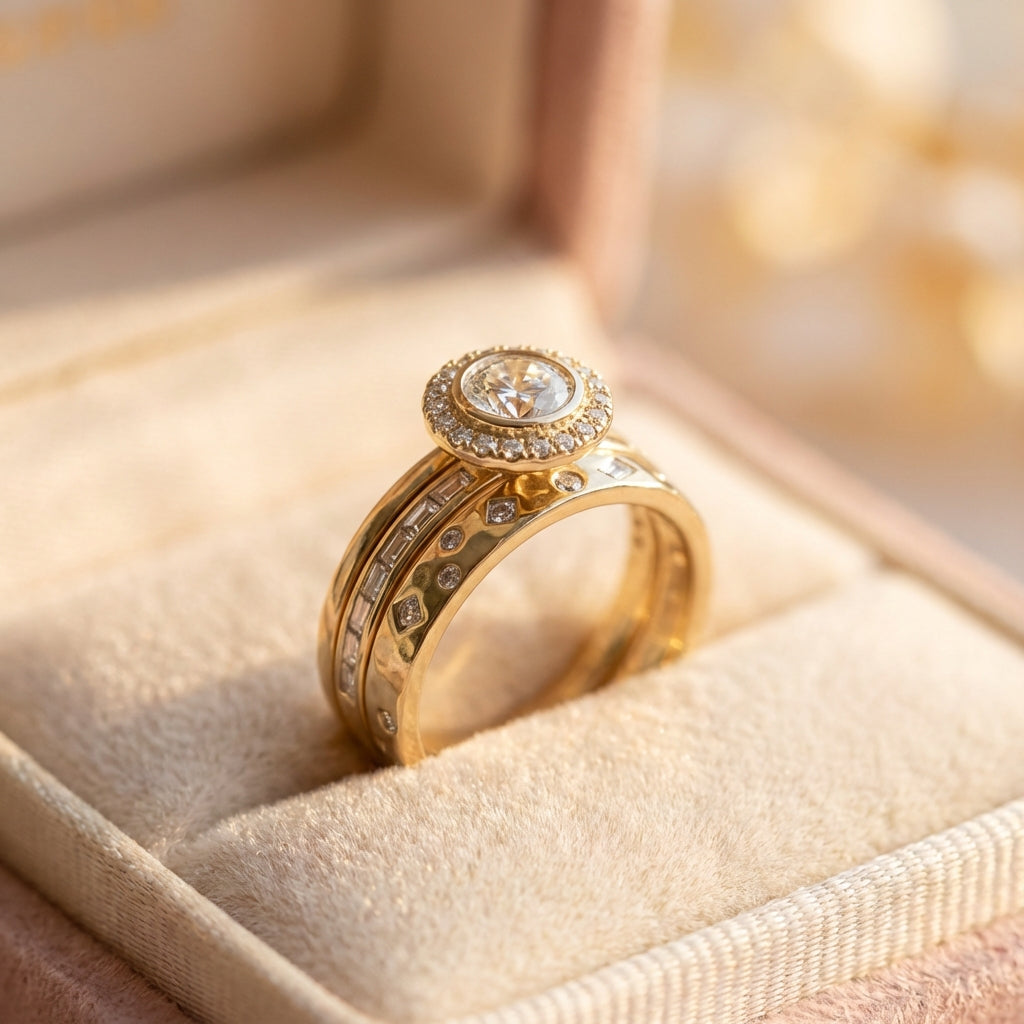 Elegant Gold Diamond Ring