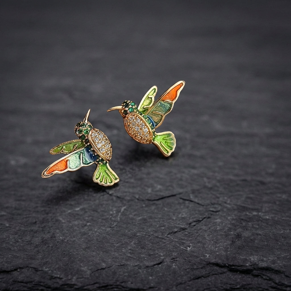 Elegant Hummingbird Earrings 39333272