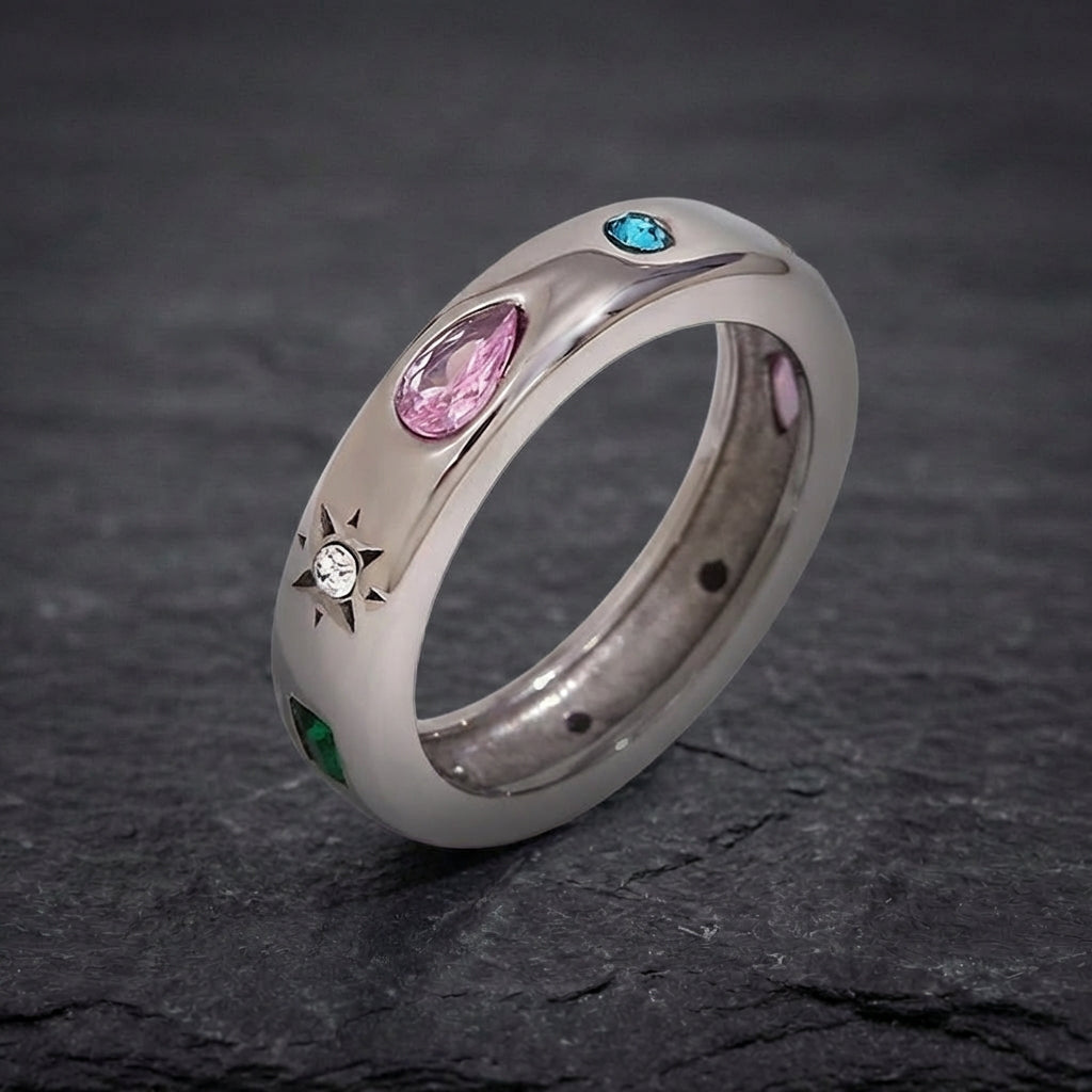 Elegant Multistone Statement Ring 99032229
