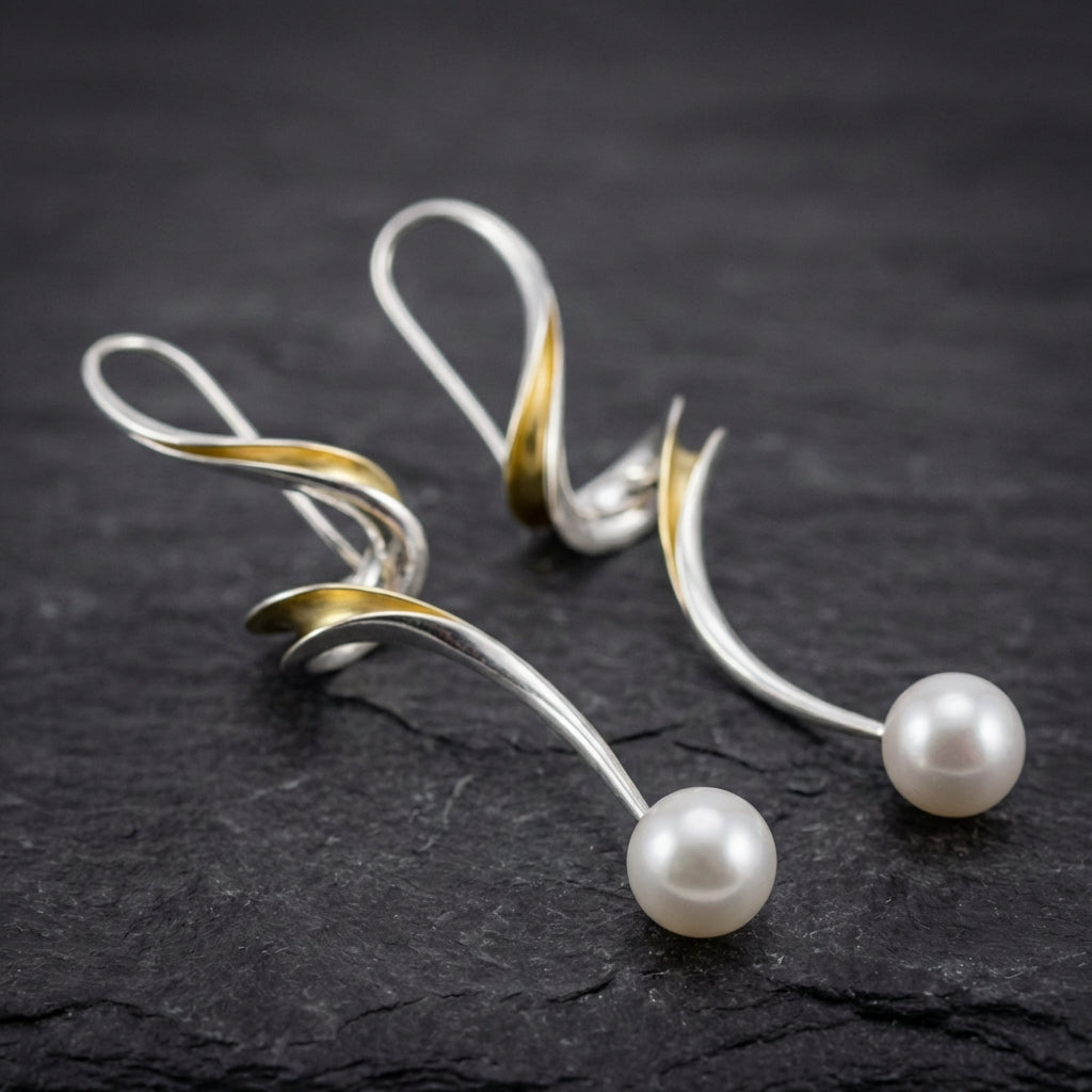 Elegant Pearl Dangle Earrings 60597894