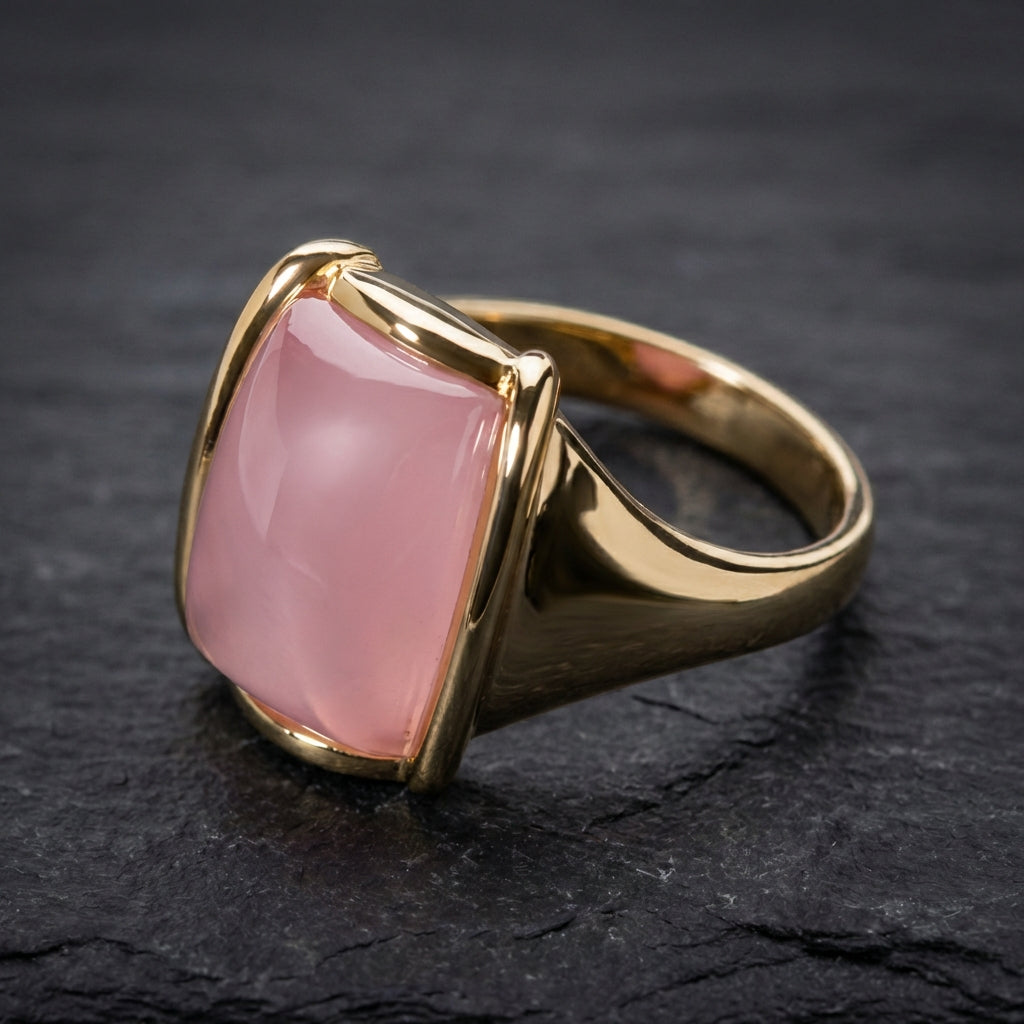 Elegant Pink Stone Ring 67352040