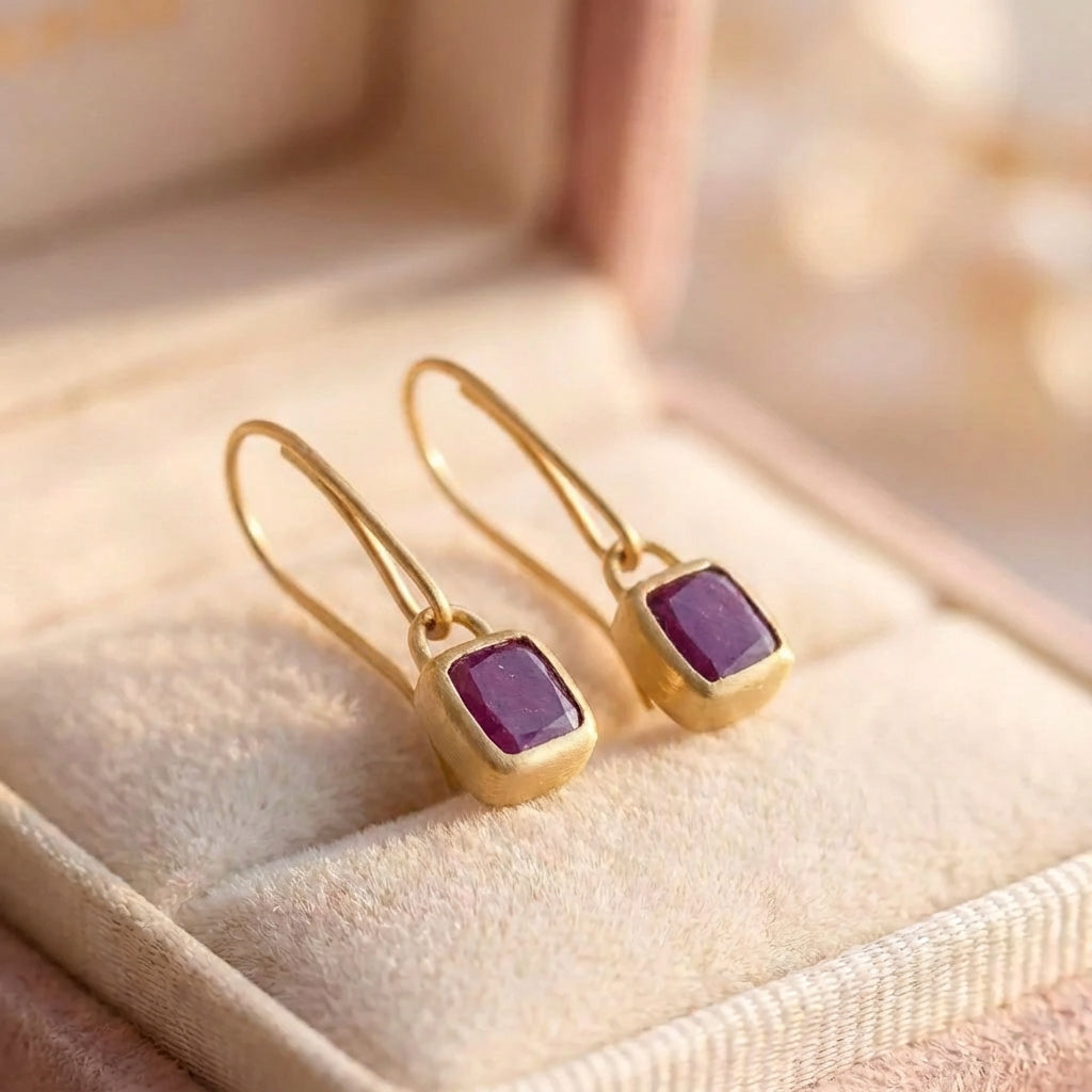Elegant Purple Gem Drop