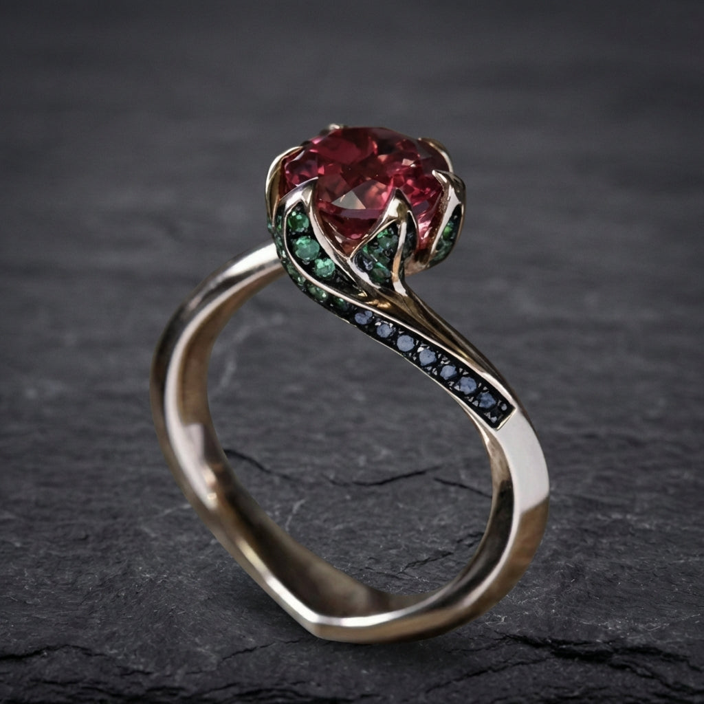 Elegant Ruby Rose Ring 39348904