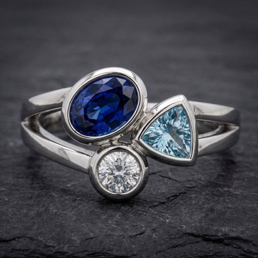 Elegant Three Stone Ring 54329715