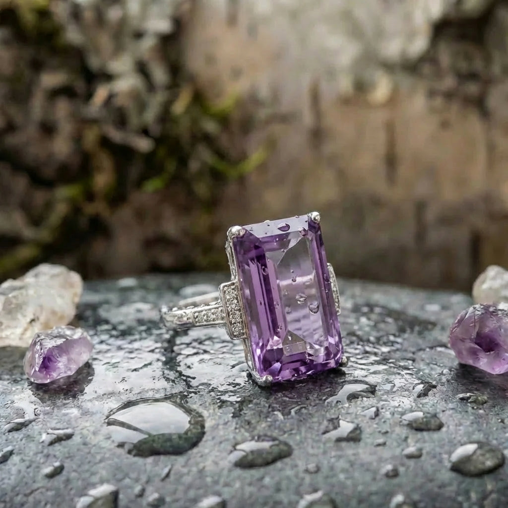 Elegant Twilight Amethyst Ring
