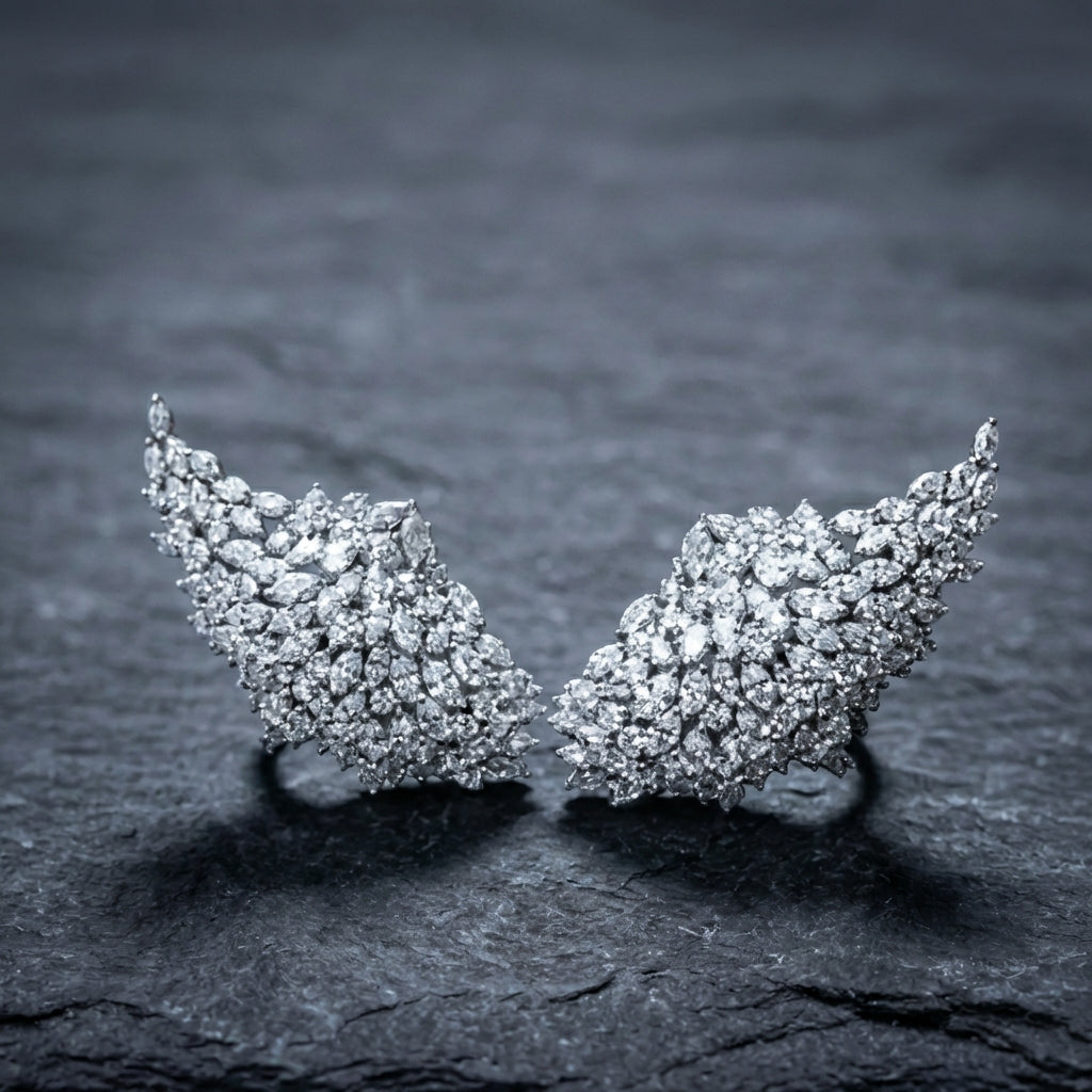 Elegant White Gold Ear Cuff