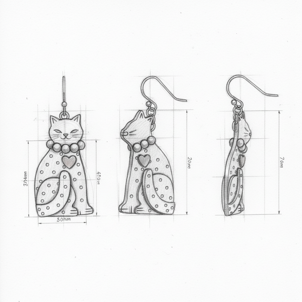 Enchanting Cat Earrings