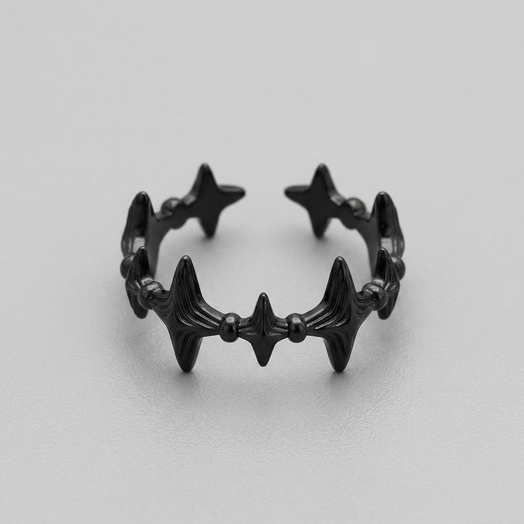 Star Fang Open Cuff Ring