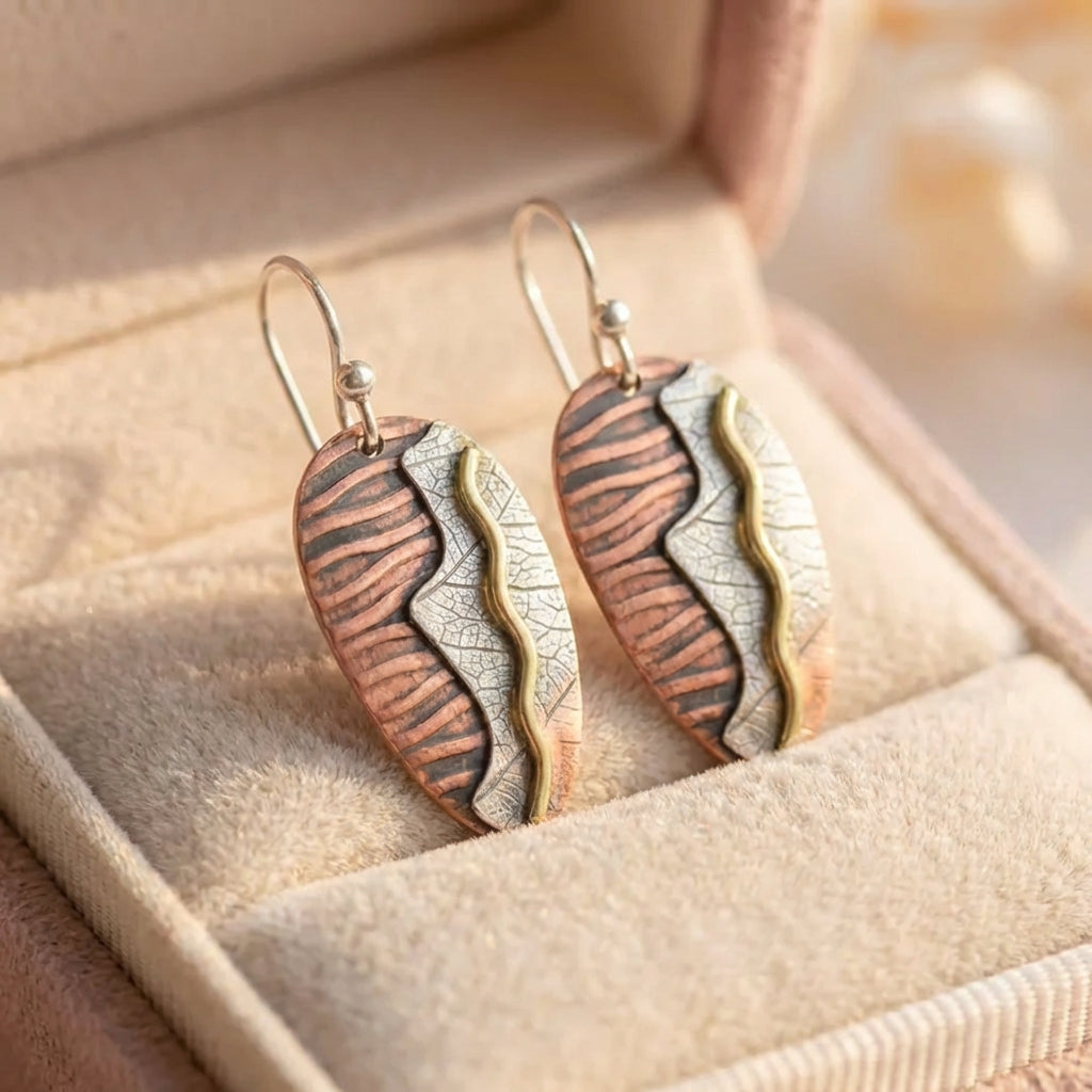 Vintage Leaf Drop Earrings