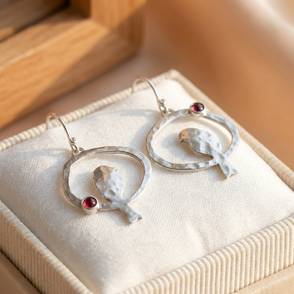 Vintage Bird Dangle Earrings