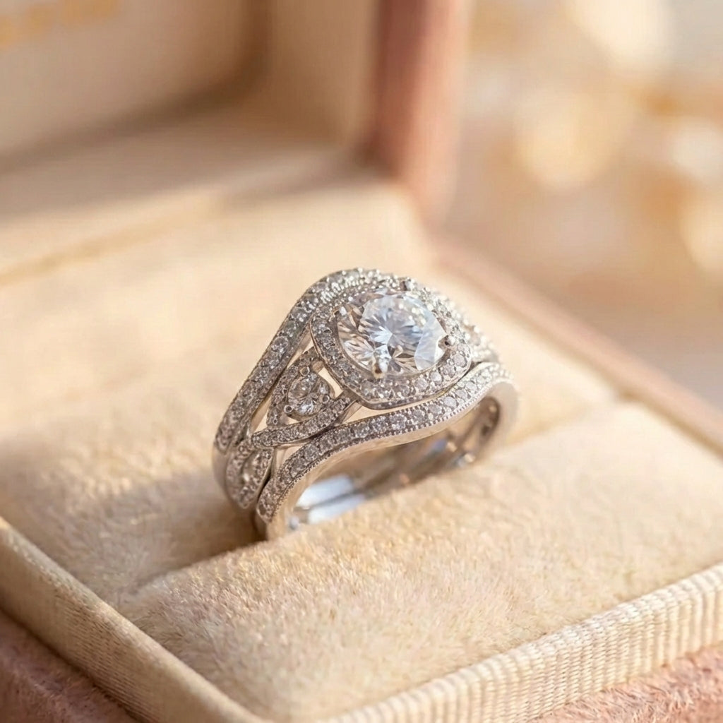 Elegant Crystal Statement Ring