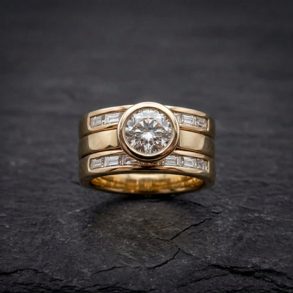 Elegant Crystal Engagement Ring 96574759