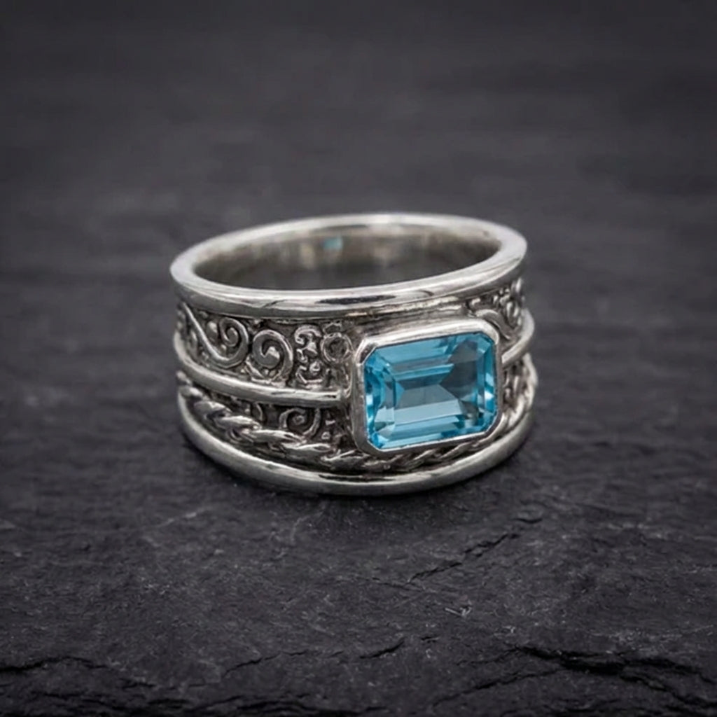 Classic Blue Stone Ring 52949014