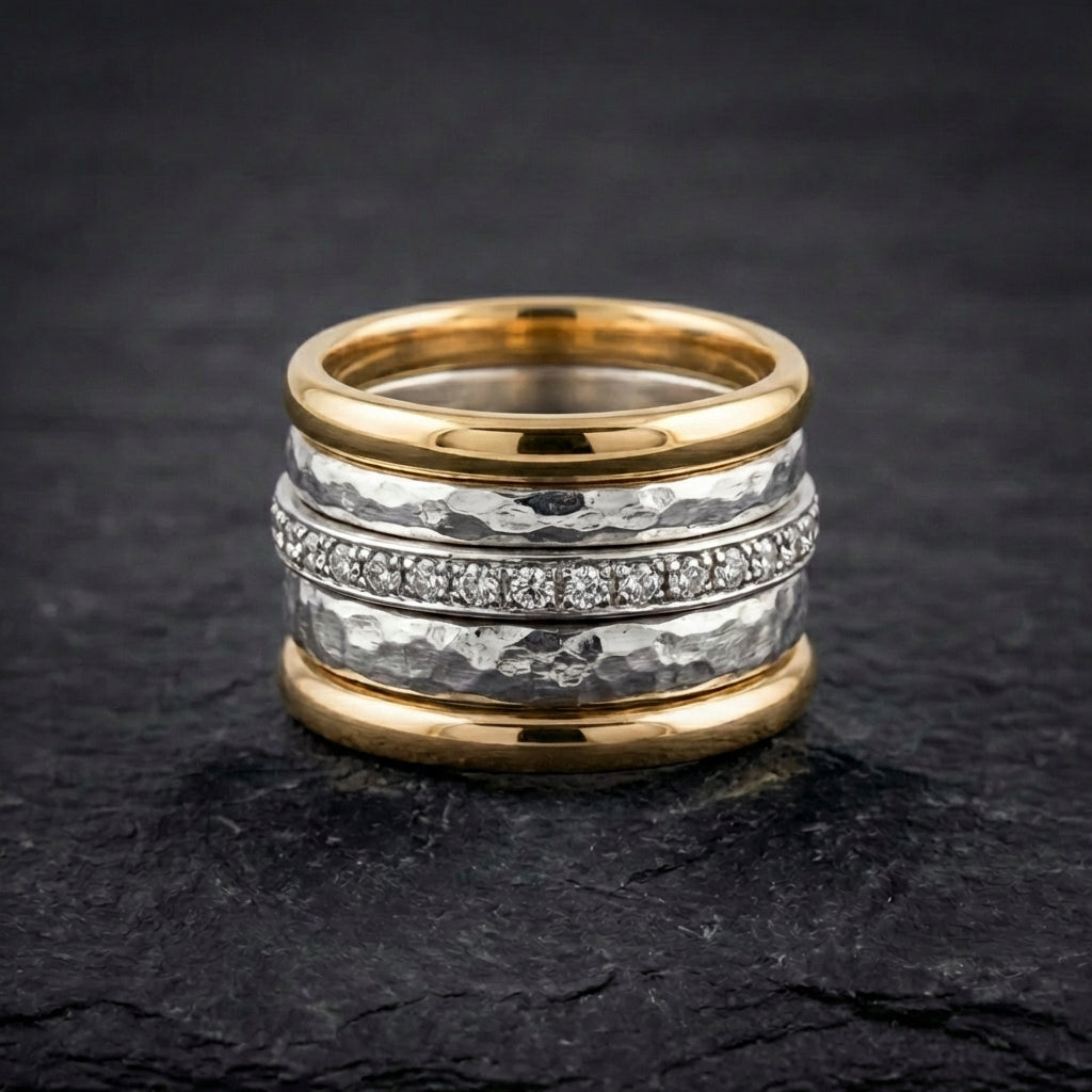 Vintage Silver Stacked Rings 74231299