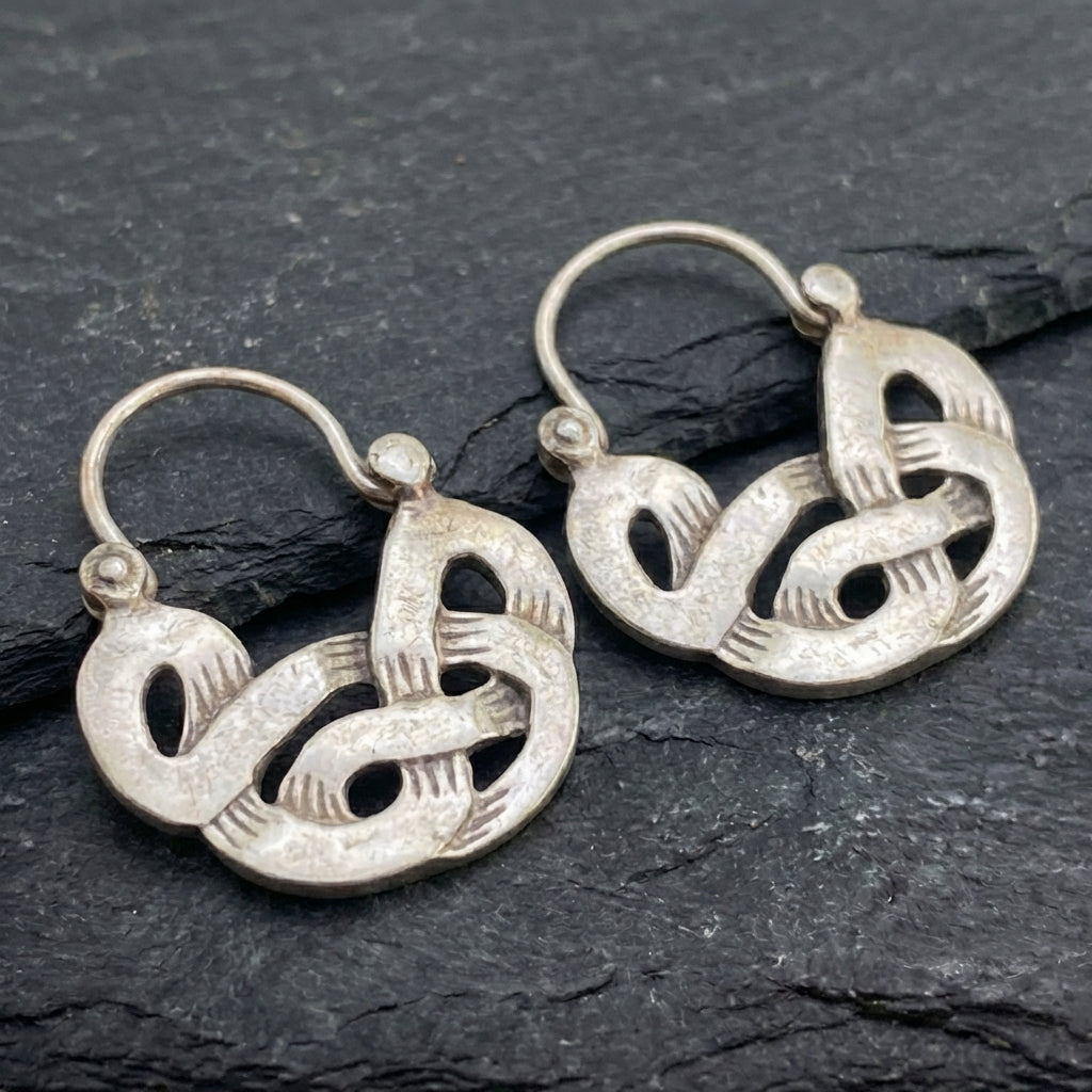 Vintage Silver Geometric Earrings 91586424