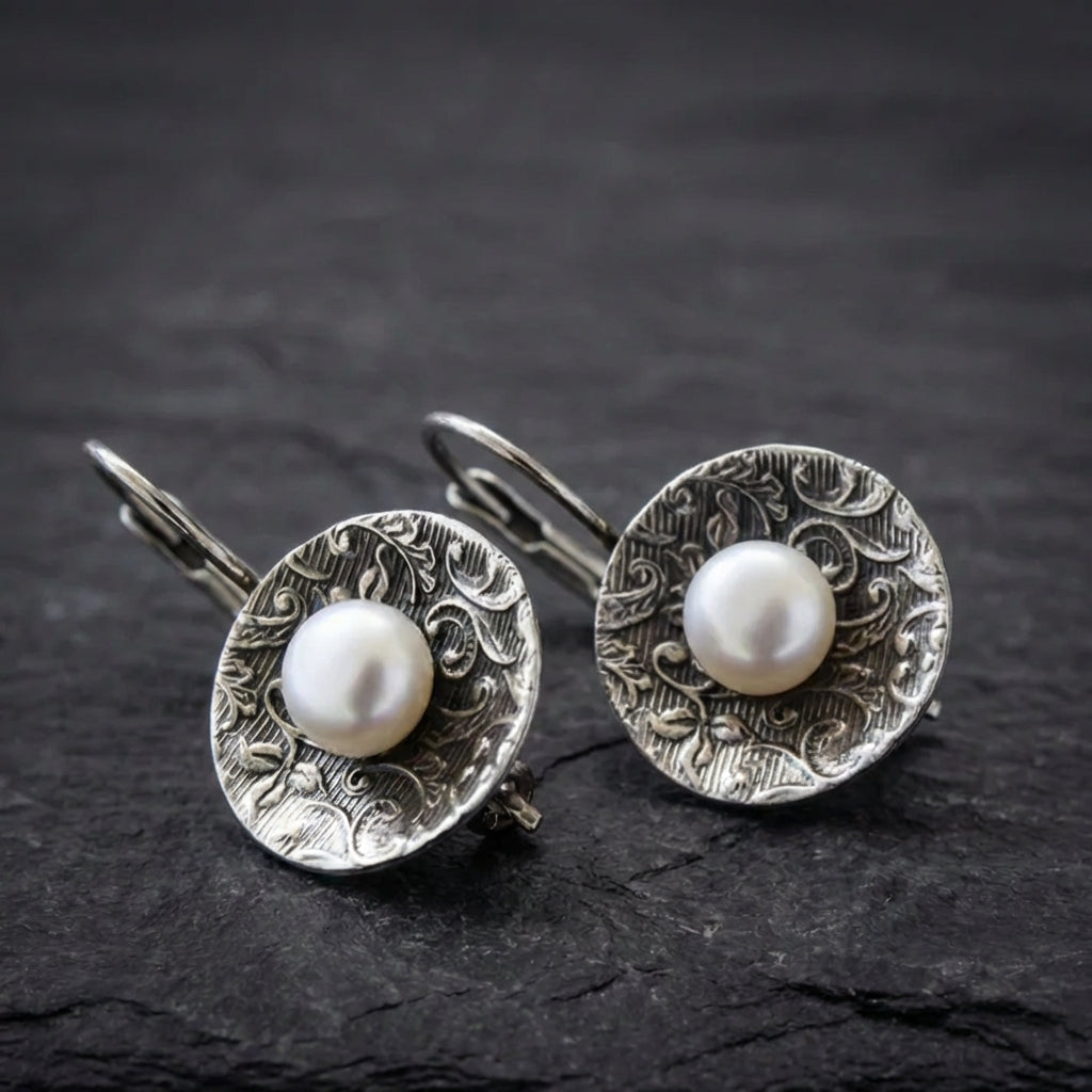 Vintage Pearl Dangle Earrings 84940824
